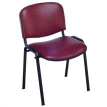 Chaises Cluny Accroche Soudée Pied Noir Pvc M2 1525 Bordeaux