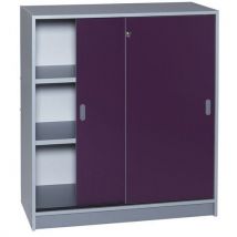 Armoire De Bureau Portes Couli Aluminium Hauteur 100 Cm 9536