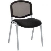 Chaises Réunion Bliz Pièt.alu Assise 0303 Noir