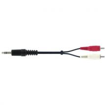 Cordon Jack 35 St M/2 Rca Mâle 2.5 M
