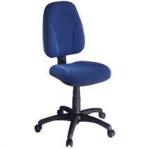 Nowy Styl - Chaise de bureau Mars - Assise Tissu Bleu - Roulettes - Contact Permanent - Réglable