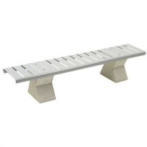 Banquette Béton/ Métal - Gris Clair