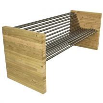 Banc Build Lamellé Collé Naturel