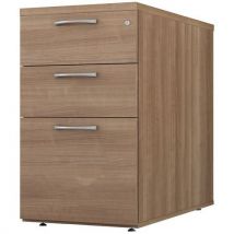 Caisson Hauteur Bureau 3 Tiroirs Profondeur 80 Cm Chêne De Fil