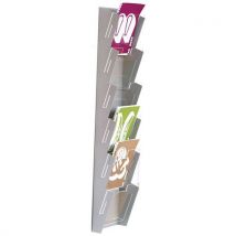 Présentoir Mural Shaula 6 Cases A4 Gris
