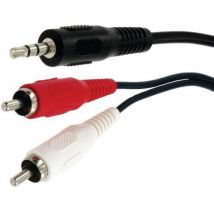 Cordon Jack 3.5 St M/2 Rca Mâle 10 M