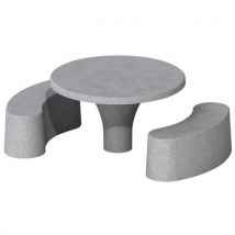 Table Bancs Sanef - Gris Sablé