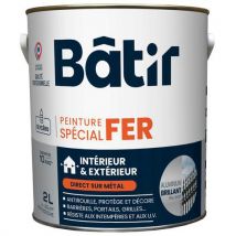 Peinture Spécial Fer Brillant 2 L Alu Ral 9006