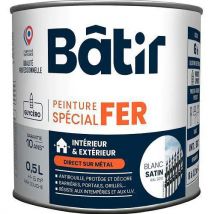 Peinture Spécial Fer Satin 05 L Blanc Ral 9016