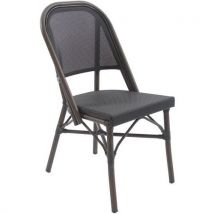 Chaise De Bistrot Paris En Textile Mesh - Wengé-noir