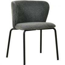 Chaise Empilable Break En Tissu - Gris Foncé
