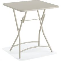 Table De Bistrot Pliable Breeze En Métal - Beige