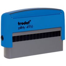 Trodat - Tampon personnalisable Printy 4916 - 2 lignes - 70x10mm - Noir - Idéal bureau