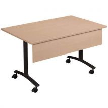 Table Pliante Axe Stratifiée+vdf 160x68 Cm Hêtre/anthracite