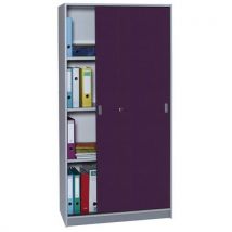 Armoire De Bureau Portes Couli Aluminium Hauteur 180 Cm 9536