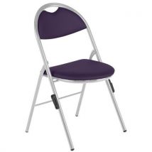 Chaises Pliantes Clap Pieds Alu Av Accroc. Pvc M1 9780 Prune
