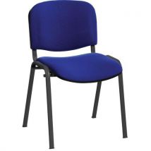 Chaises Cluny Accroche Soudée Pièt. Noir Tissu 1532 Bleu