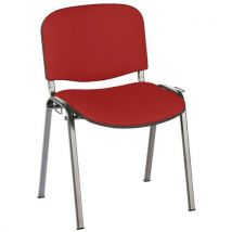 Chaises Cluny Accroche Soudée Pièt. Chromé 9779 Rouge