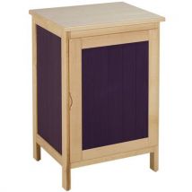 Buffet Parady 1 Pte - Structure Coloris Naturel / Pte Prune