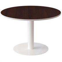 Table Ronde Ø 115 Cm Easy Office Plateau Wengé