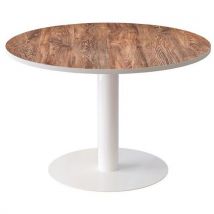Table Ronde Ø 115 Cm Easy Office Plateau Décor Bois
