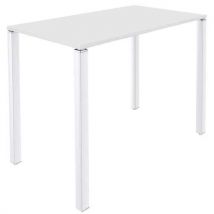 Table Lounge 4 Pieds L80 X P80 X H105 Blanc / Blanc