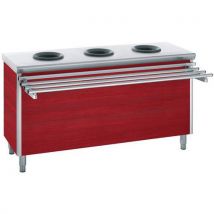 Meuble De Pré-tri Central Av 3 Porte-sacs Habil. Rouge