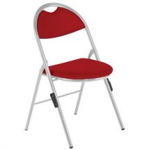 Chaises Pliantes Clap Pieds Alu Avec Accroches Pvc M2 Rouge
