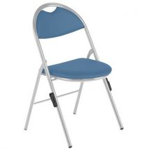 Chaises Pliantes Clap Pieds Alu Av Accro. Pvc M2 Bleu Canard