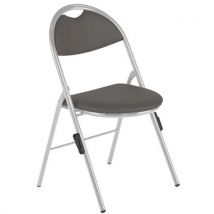 Chaises Pliantes Clap Pieds Alu Avec Accroches Pvc M2 Taupe