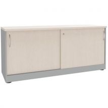 Armoire 2 Portes Coulissantes Blanc/alu