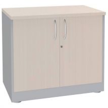 Armoire 2 Portes Battantes 80x75 Blanc/alu