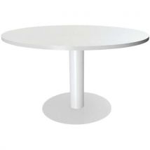 Table Ronde Azari Ø120 P/central Blanc/blanc