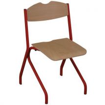 Chaise 4 Pieds Alizéet6 Rouge - Ral 3020