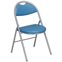 Chaises Pliantes Clap Pieds Alu Pvc M2 Bleu Canard