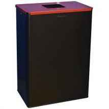 Poubelle Sélectif 60l Calitri Tri Metal Manganèse/3020 Rouge