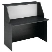 Banque D'accueil Musa Mod. Haut 120x117 Cm Frêne Noir/blanc