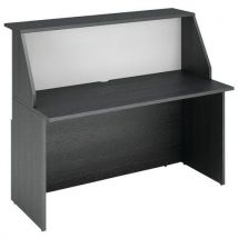 Banque D'accueil Musa Mod. Haut 140x117 Cm Frêne Noir/blanc