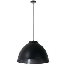 Suspension Dock Xxl Ø60 Cm Dôme En Métal Noir Mat