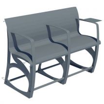 Banc Métallique Sénior 2 Places - Gris Ral 9006