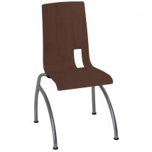 Chaise Colombo 4 Pieds Ast Cappucino - Gris Argent