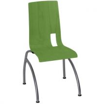 Rodet - Chaise Colombo 4 pieds AST vert kiwi - Bois Hêtre - Empilable - Usage Collectivité - Éco-responsable