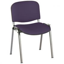 Chaises Cluny Accr.soudée Pied Chromé Pvc M1 Prune