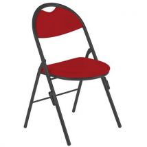 Chaises Pliantes Clap Pieds Nr Av Accro. Pvc M1 Urban Tomate