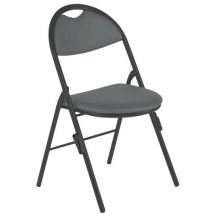 Chaises Pliantes Clap Pieds Nr Av Accro. Pvc M1 Urban Cendre