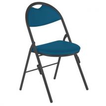 Lot de 4 - Chaises Pliantes Clap Pieds Nr Av Accro. Pvc M1 Urban Pétrole