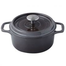 Cocotte En Fonte Ronde 24 Cm -invicta- Taupe