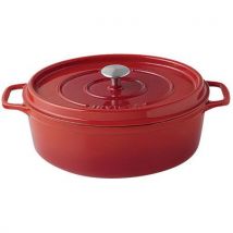 Cocotte En Fonte Ovale 35 Cm -invicta- Rubis