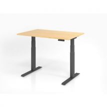 Bureau Assis-debout Série Xdkb-120x80cm-érable-graphite