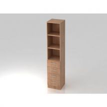 Armoire À 4 Tiroirs-5 Niveaux-noyer-noyer
